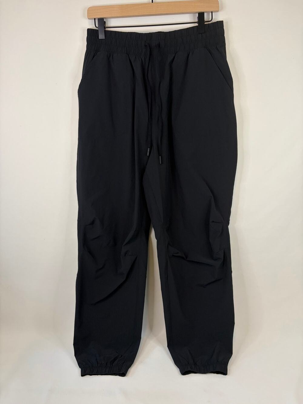 Nuuds Refine Joggers Black Pull-on Nylon Pants Women's Size Medium